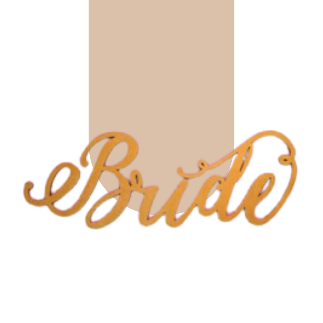  Sign - Bride Gold Latin